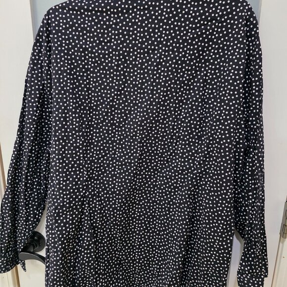 Coldwater Creek Black & White Polka Dot Blouse – Women’s Plus 2X Long Sleeve - Picture 10 of 10